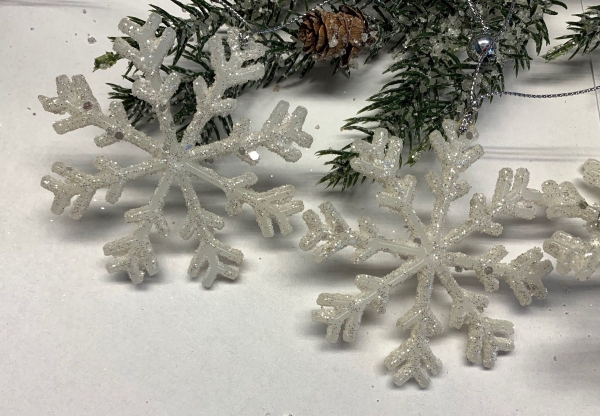 Schneekristall-Girlande